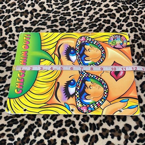 Lisa Frank CHECK HIM OUT! π Folder Vintage Rare Blonde 80s 90s Sunglasses Kiss - Picture 4 of 16